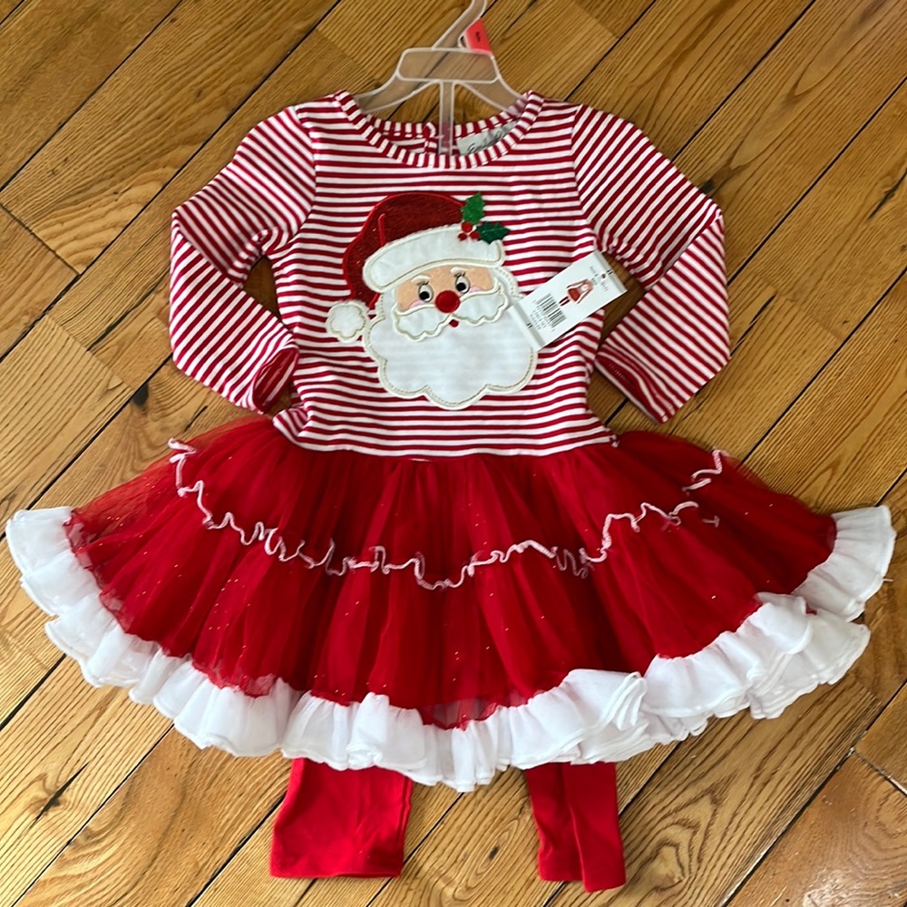 !!NWT!! Girls Emily Rose Christmas Santa Tutu Outfit